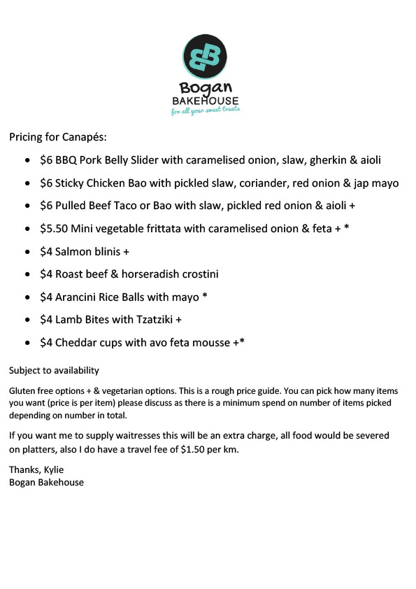 Catering Pricing